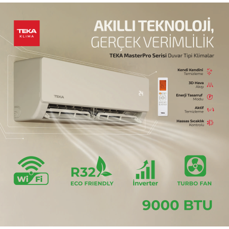 Teka MasterPro Serisi 9000 BTU Split Klima